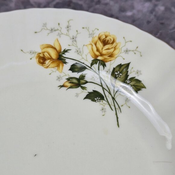 Royal China Seltmann Weiden Bavaria Yellow Rose 3 Pc Set Cup Saucer Bread Plate - Picture 4 of 16
